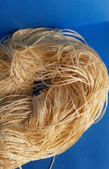 !09 Нитяная занавеска с люрексом цвет светлый бежевый (300*300)