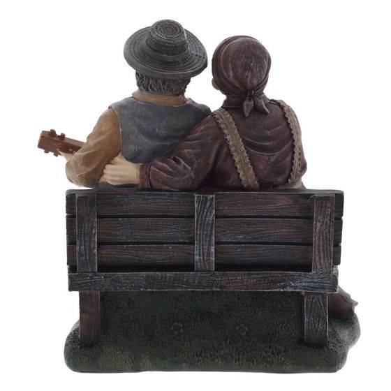 Фигурка декоративная "Бабушка с дедушкой", L17 W11 H17 см, 2в.