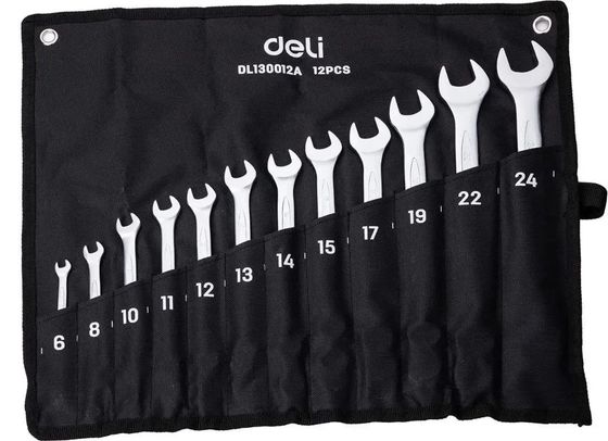 Набор ключей комбинированных гаечных Deli DL130012A 12шт
