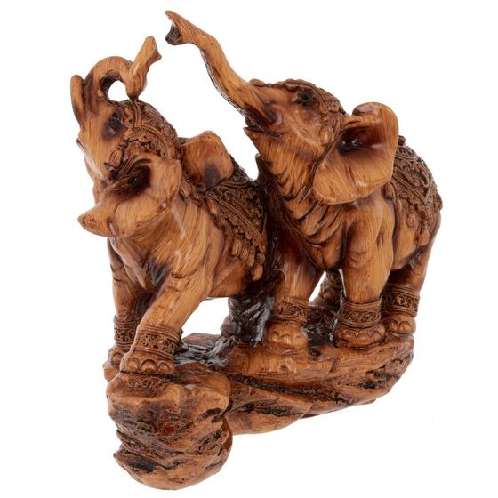 Фигурка декоративная &quot;Слоны&quot;, Д18 Ш8 В14,5 см