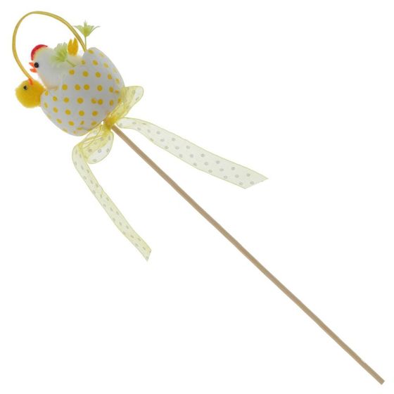 Изделие декоративное (вставка) &quot;Яйцо пасхальное&quot; (4*7) (блок 12 шт), L5 W5 H26 см, 4в.