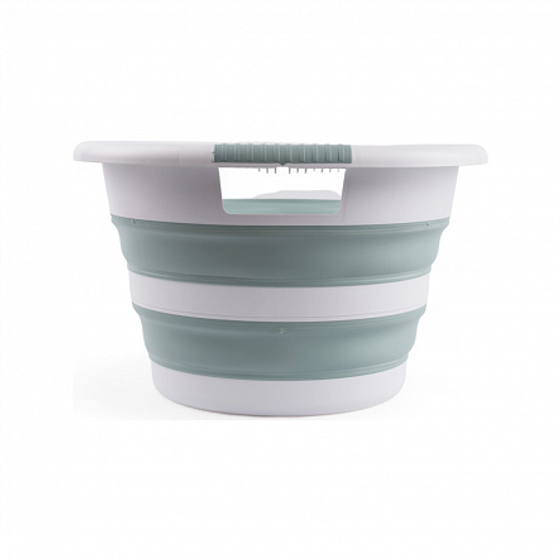 Корзина для белья MAGIC зеленая 25л 54.5x39x24см складная