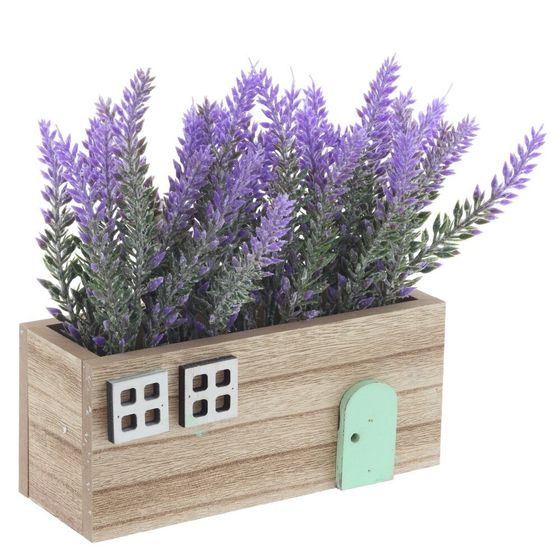 Цветочная композиция "Лаванда", L17 W6 H17,5 см