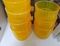 !09 Подсвечник 3 штуки "Балтика" 7х7 см, 140 мл.внутреннее рифление цвет желтый