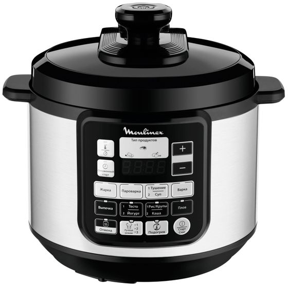 Мультиварка-скороварка Moulinex CE620D32 5л 1000Вт серебристый/черный
