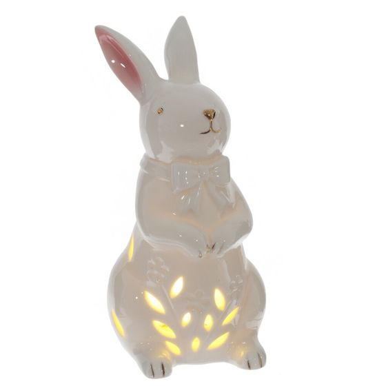 Фигурка декоративная &quot;Заяц&quot; (подсветка, 3xLR44 н/п), L7,, L7 W8 H15 см