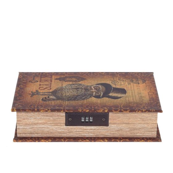 Шкатулка-книга с кодовым замком, Д18 Ш7 В27 см