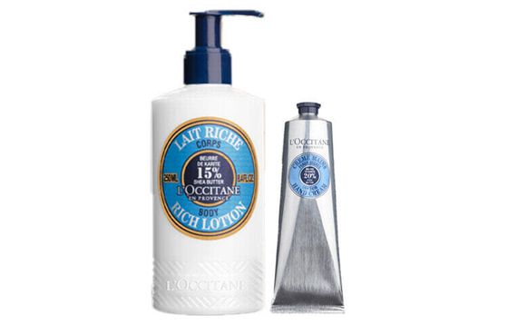 L&#39;OCCITANE Shea Body Lotion Hand Cream Care Kits Nourishing Moisturizing 250ml+30ml/250ml+150ml