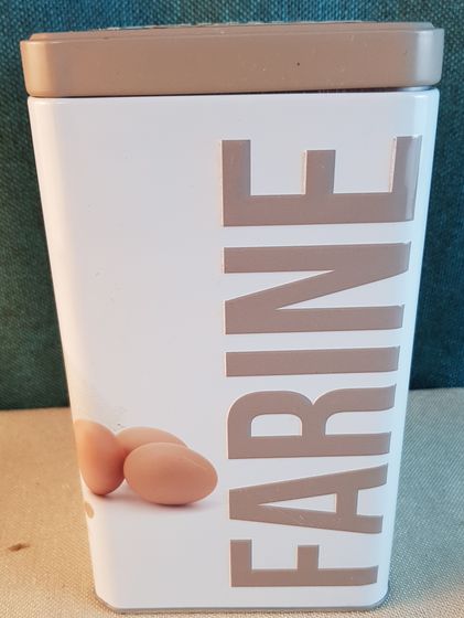 !09 Банка для хранения мучных изделий "FARME", металл, вертикальная