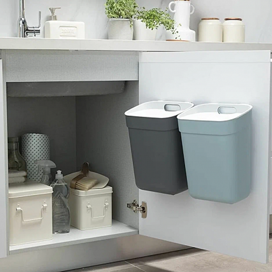 Контейнер для мусора READY TO COLLECT зеленый/светло-серый 5л