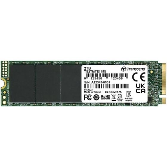 Накопитель SSD Transcend PCIe 3.0 x4 2TB TS2TMTE115S 115S M.2 2280 0.2 DWPD