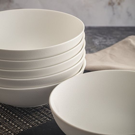 Тарелка суповая ROCK WHITE 20см