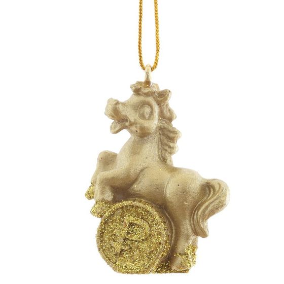 Фигурка декоративная подвесная &quot;Лошадка&quot;, L3 W1,5 H4 см, 3в.