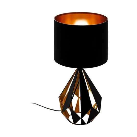 Настольная лампа Carlton 5, 1x60Вт E27, цвет медь античная, чёрный