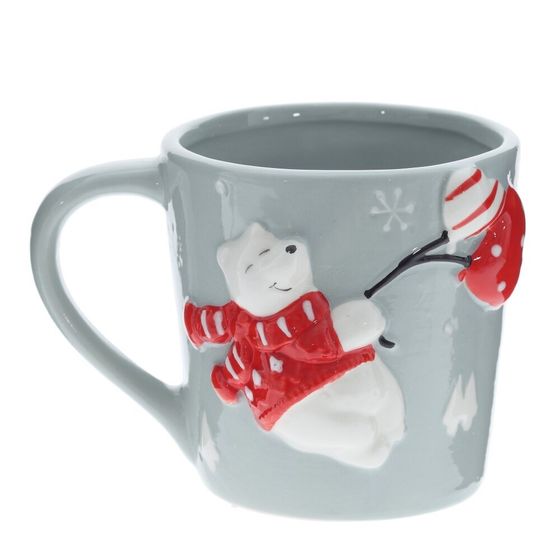 Кружка &quot;Белый медведь&quot;, 400 мл, L13 W9 H10 см