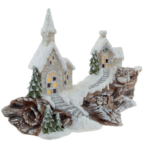 Фигурка декоративная &quot;Домик&quot; (подсветка, 3xAAA), L66 W23 H48 см