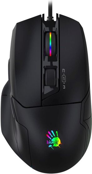 Мышь A4Tech Bloody W70 Max черный оптическая проводная (10000dpi)