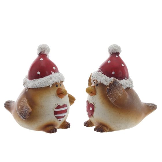 Фигурка декоративная &quot;Птичка&quot;, L3 W4,5 H5 см, 2в.