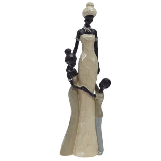 Фигурка декоративная &quot;Африканка с детьми&quot;, L9 W5,5 H30 см