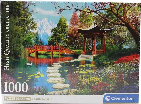 Clementoni CLE puzzle 1000 Compact Fuji Garden 39910