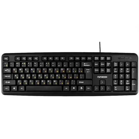 Клавиатура Гарнизон GK-100L проводная черный