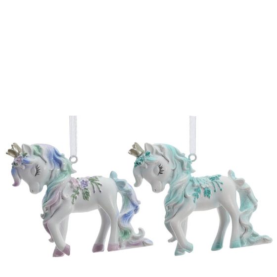 Фигурка декоративная подвесная &quot;Лошадка&quot;, L8 W2,5 H7,5 см, 2в.