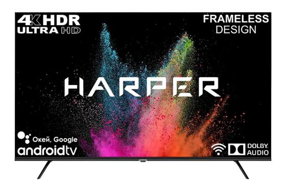 Телевизор LED 55&quot; Harper 55U770TS черный 4K Ultra HD SmartTV