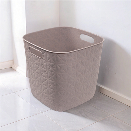 Корзина квадратная SOFTEX Q серая 15л