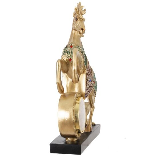 Фигурка декоративная &quot;Лошадь&quot; с часами (AAx1,н.п.), L22,5 W7 H33 см