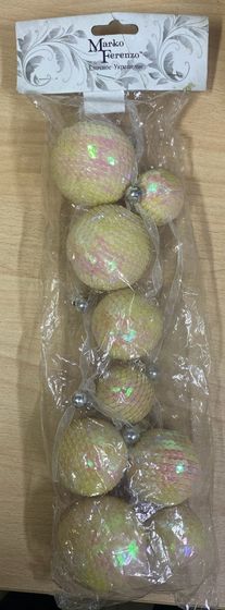 !09 Елочное украшение бусы из пайеток &quot;FAIRY SEASON&quot; 1.8 м