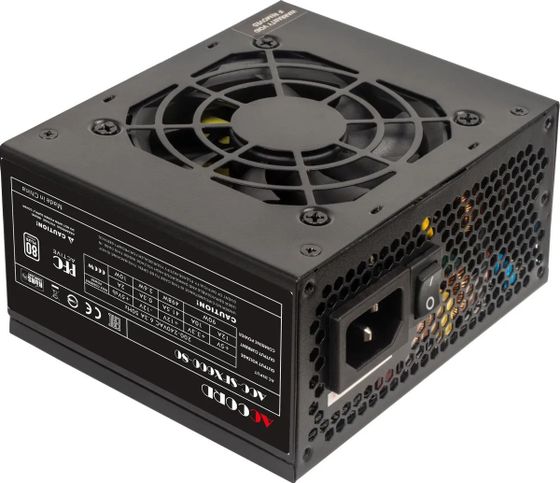 Блок питания 600W SFX Accord ACC-SFX600-80 8cm fan 20+4pin (4+4)pin 3xSATA PCI-E 2xMolex