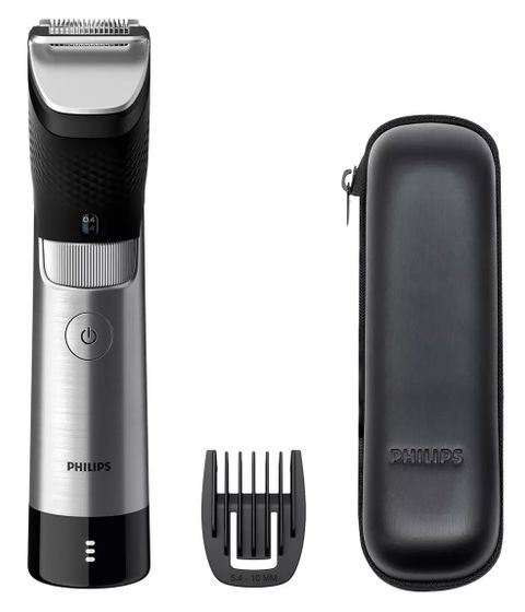 Триммер Philips BT9810/15 аккум./сеть (насадок 1шт) серебристый/черный