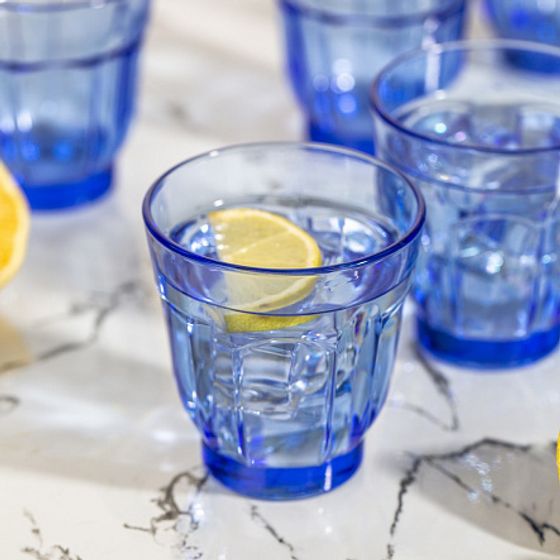 Стакан РОМАН синий 250мл низкий