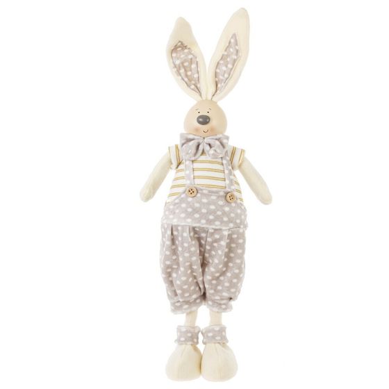 Игрушка набивная &quot;Заяц/Зайка&quot;, L11 W10 H43 см, 2в.