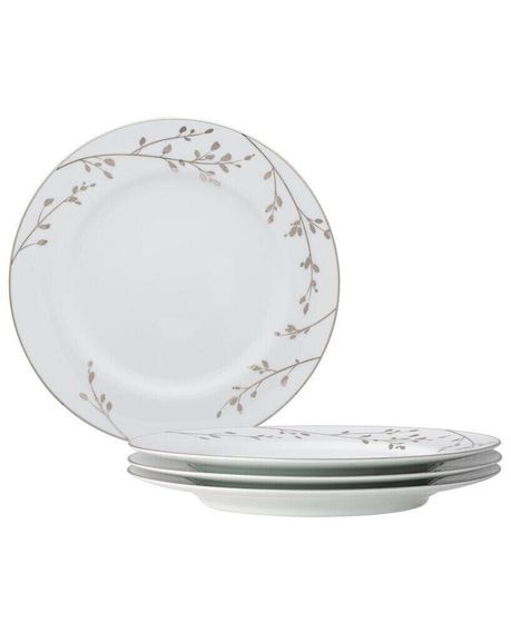 Birchwood Set of 4 Dinner Plates, Service For 4