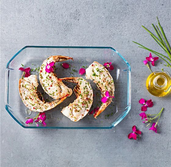 Pyrex Форма для запекания 3.2л + прихватки абрикос