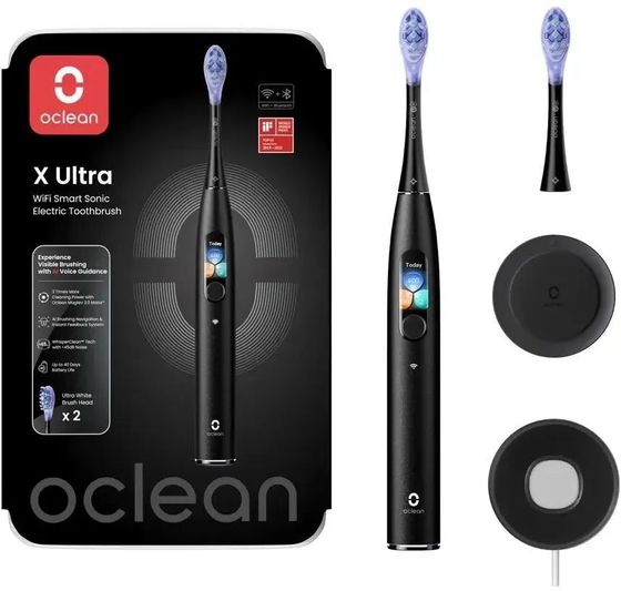 Зубная щетка Oclean X Ultra V8100 черный насадок: 3шт (C01000598)