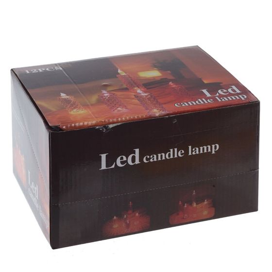 Изделие декоративное &quot;Свеча&quot; (подсветка, 3xLR54) L5 W5 H12,5 см