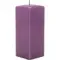 !09 Свеча цветная парафиновая "Квадрат" 8x8x20 cм цвет фиолетовый