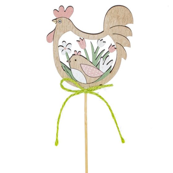 Изделие декоративное (вставка) &quot;Курица&quot; (7,5*0,5*8), L7,5 W0,5 H31 см