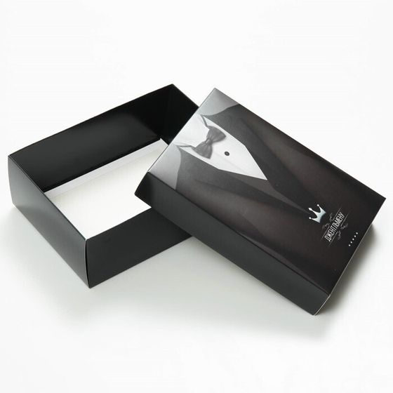 !Коробка подарочная 2 штуки крышка-дно, сборная "Джентльмен" 21 х 15 х 7 см