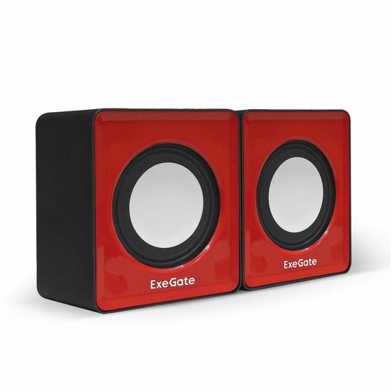 Колонки 2.0 ExeGate Disco 140 Red питание 6Вт красный