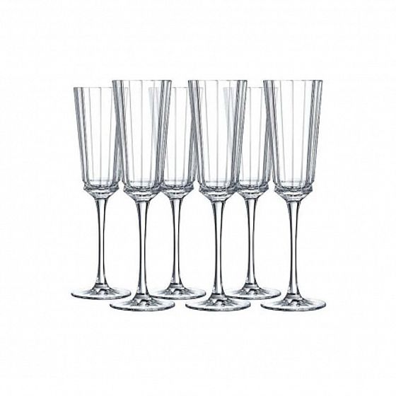 Набор бокалов для шампанского MACASSAR 6шт 170мл