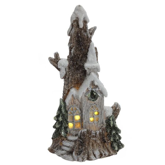 Фигурка декоративная &quot;Домик&quot; с подсветкой  (LR44x2,прилаг), L, L8 W7 H16 см, 2в.