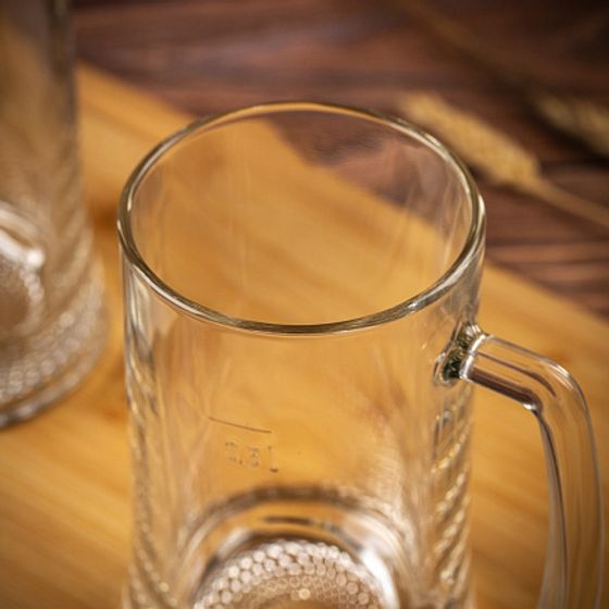 Набор кружек ВРЕМЯ ДЕГУСТАЦИЙ ПИВНАЯ КРУЖКА 500мл 2шт