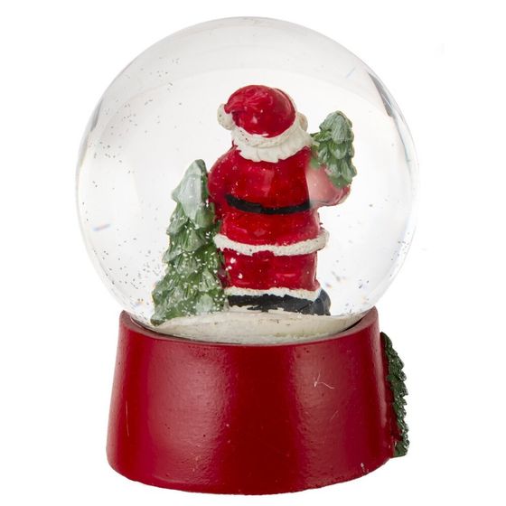 Фигурка декоративная &quot;Дед Мороз/Снеговик/Медвежонок&quot; в стекл шаре, L9 W8 H10 см, 3в.