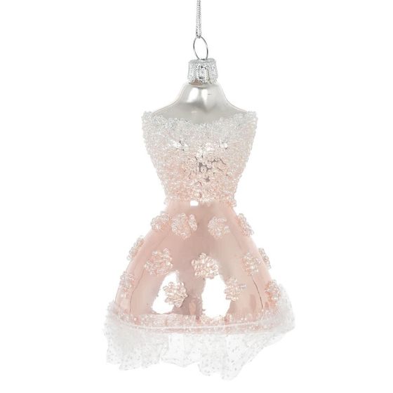 Украшение новогоднее "Платье", L7 W6 H12 см, 2в.