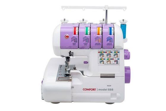 Оверлок Comfort 888 белый/фиолетовый