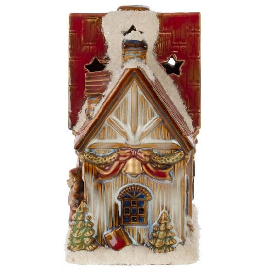 Фигурка декоративная с подсвет &quot;Домик&quot; (AAx2, н/п), L10,5 W8,5 H14,5 см
