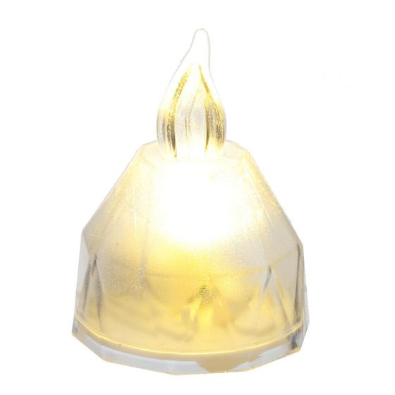 Изделие декоративное &quot;Свеча&quot; (подсветка, 3xLR41) (блок микс 24шт), L3,5 W3,5 H5 см, 3в.